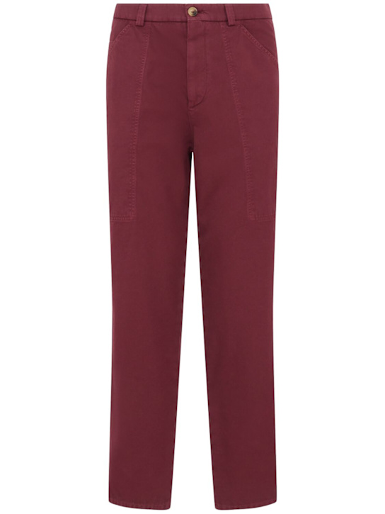 Brunello Cucinelli Dyed cotton gabardine pants
