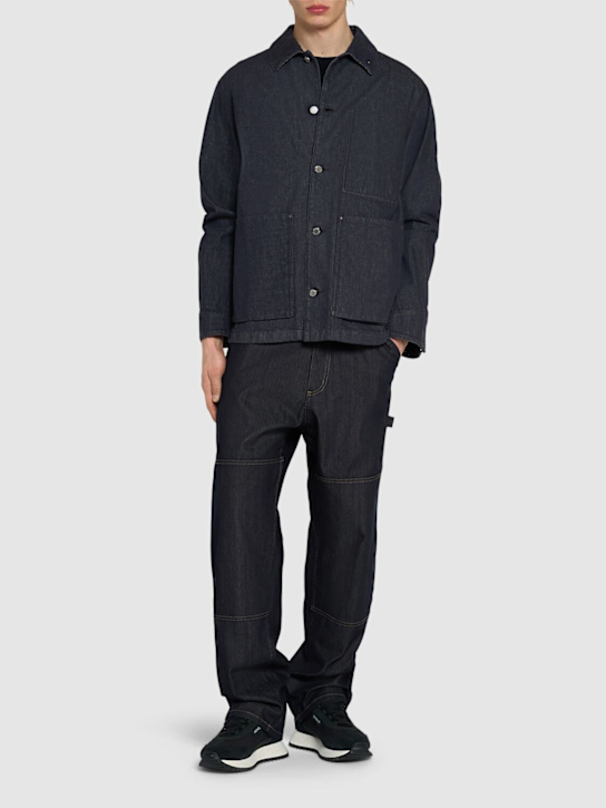 Moncler Forets cotton denim down jacket