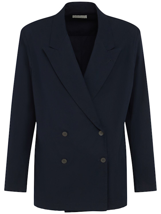 Dries Van Noten Caplan double breast cotton blazer