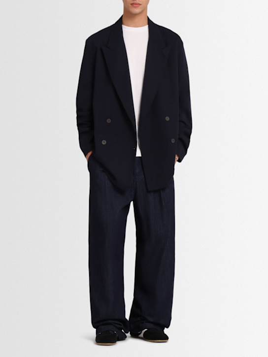 Dries Van Noten Caplan double breast cotton blazer