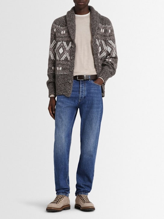 Brunello Cucinelli Cotton denim straight jeans