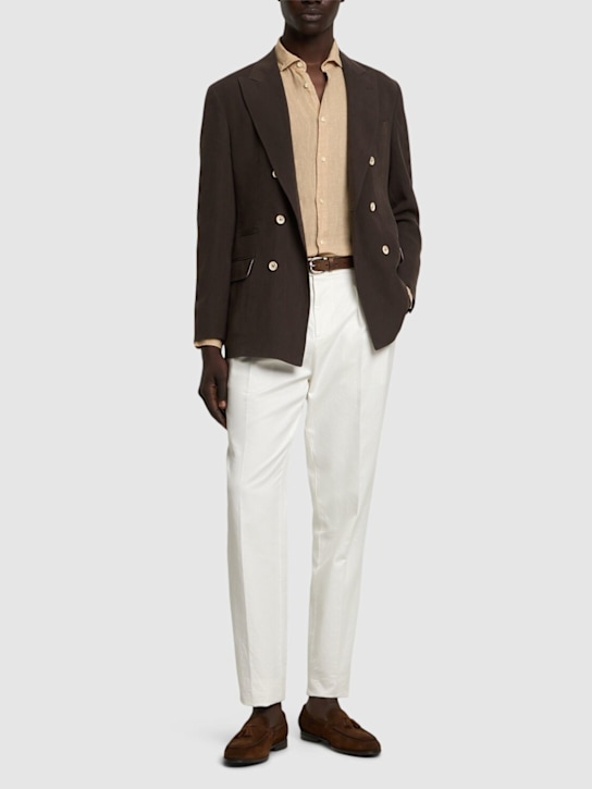 Brunello Cucinelli Double breast linen blazer