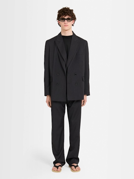 The Core Pleated wool twill straight pants 16 The Core Pleated wool twill straight pants