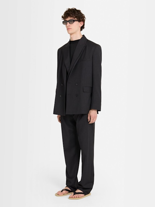 The Core Pleated wool twill straight pants 17 The Core Pleated wool twill straight pants