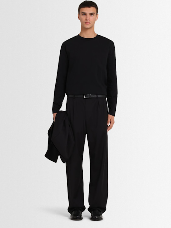 The Core Pleated wool twill straight pants 16 The Core Pleated wool twill straight pants