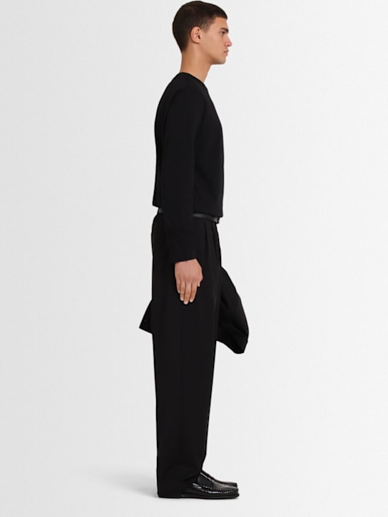 The Core Pleated wool twill straight pants 18 The Core Pleated wool twill straight pants