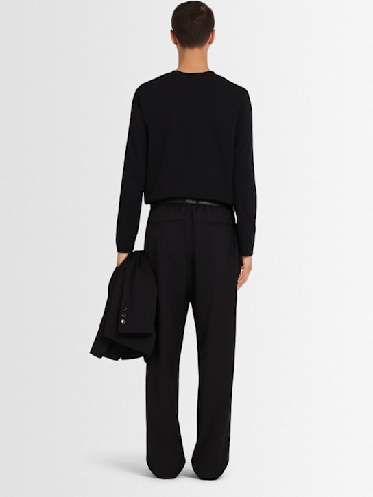 The Core Pleated wool twill straight pants 19 The Core Pleated wool twill straight pants