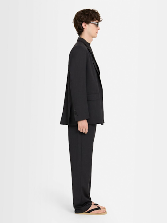The Core Pleated wool twill straight pants 4 The Core Pleated wool twill straight pants