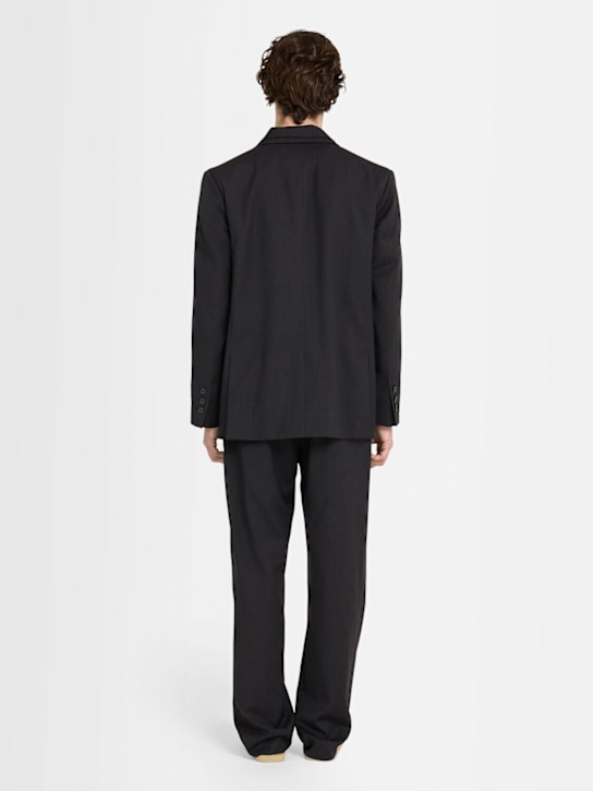 The Core Pleated wool twill straight pants 5 The Core Pleated wool twill straight pants