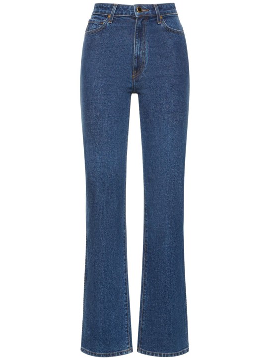 Khaite Danielle high rise straight jeans