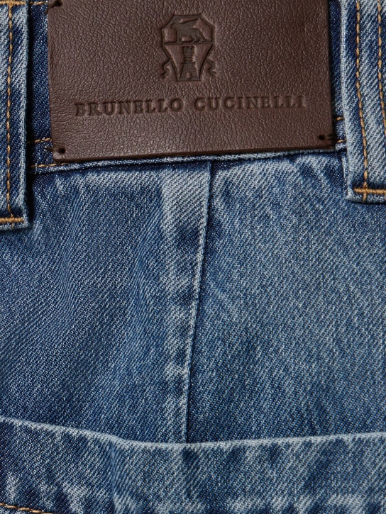 Brunello Cucinelli High rise cotton denim straight jeans 4 Brunello Cucinelli High rise cotton denim straight jeans