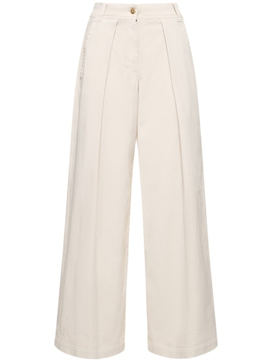 Brunello Cucinelli Wide stretch cotton drill pants