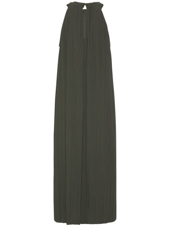 Max Mara "Elia" pleated stretch jersey midi dress