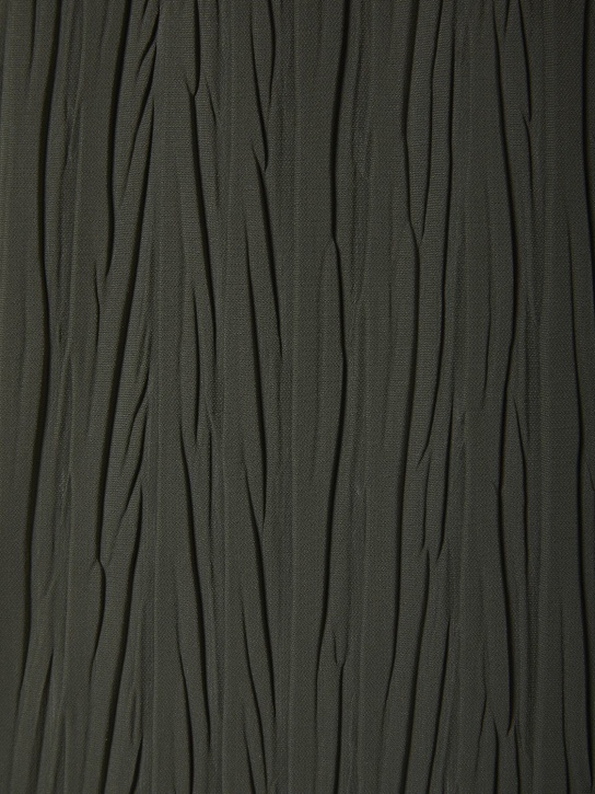 Max Mara "Elia" pleated stretch jersey midi dress