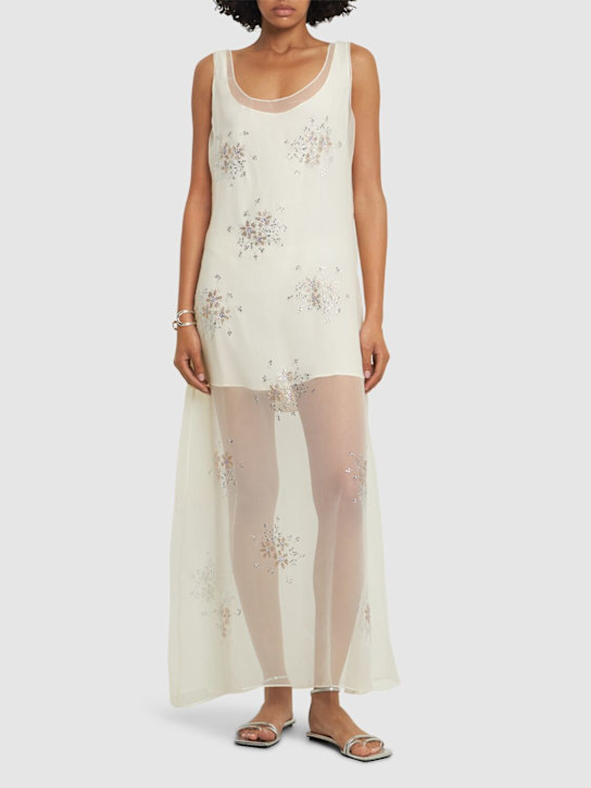 Rabanne Chiffon mousseline long dress