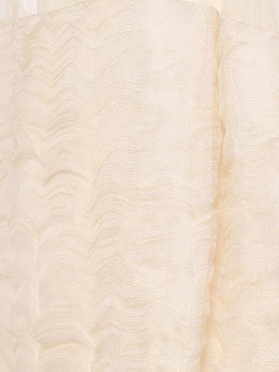 Khaite Blair linen blend gauze mini dress 5 Khaite Blair linen blend gauze mini dress