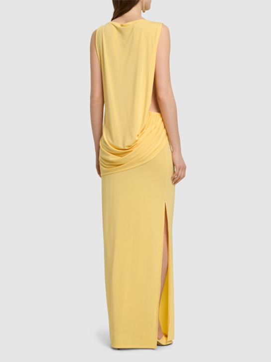 Jacquemus La Robe Peplo Longue draped long dress 3 Jacquemus La Robe Peplo Longue draped long dress