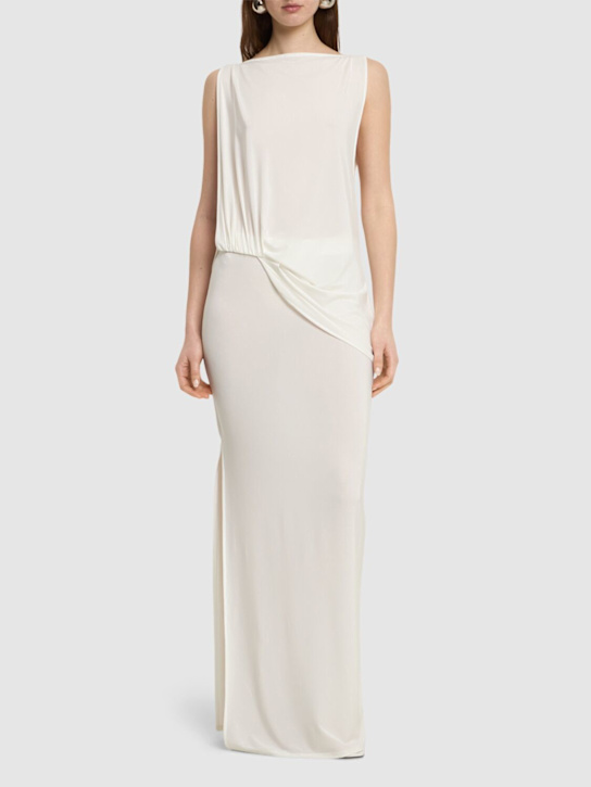 Jacquemus La Robe Peplo Longue draped long dress 7 Jacquemus La Robe Peplo Longue draped long dress