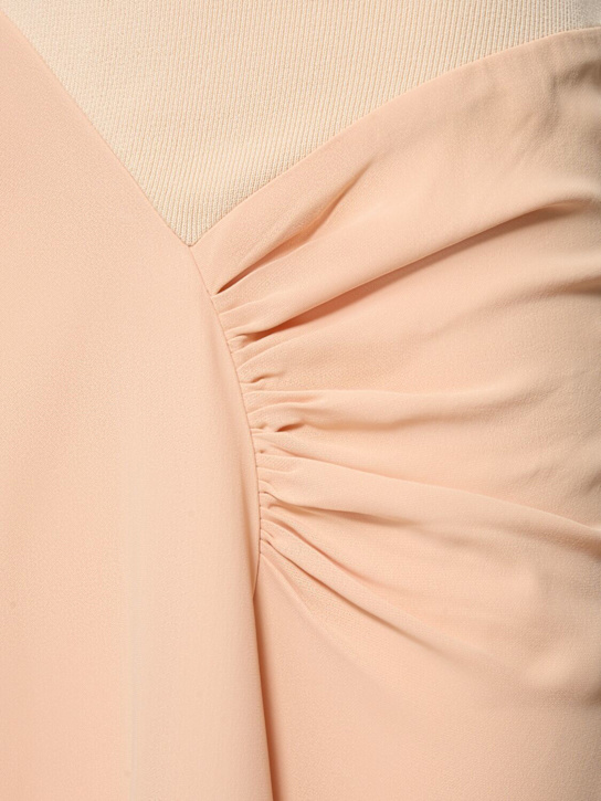 Victoria Beckham Cap viscose crepe blend knit midi dress 5 Victoria Beckham Cap viscose crepe blend knit midi dress