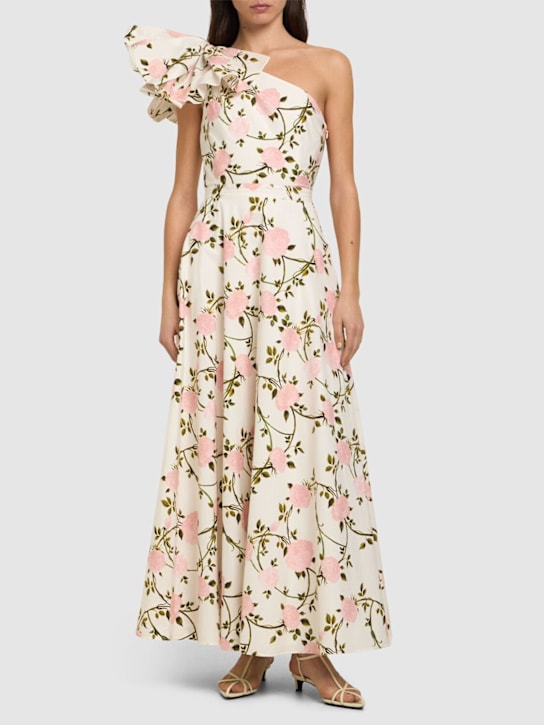 Giambattista Valli Printed poplin long dress
