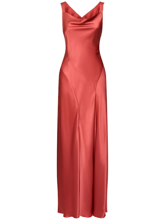 Alberta Ferretti Satin long dress