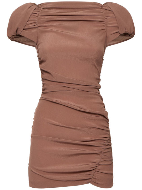 Magda Butrym Draped silk mini dress
