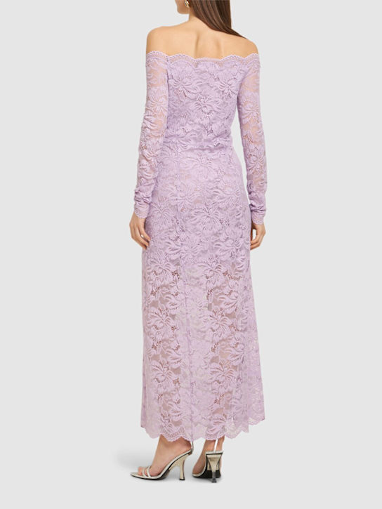 Rabanne Off-the-shoulder lace long dress 3 Rabanne Off-the-shoulder lace long dress