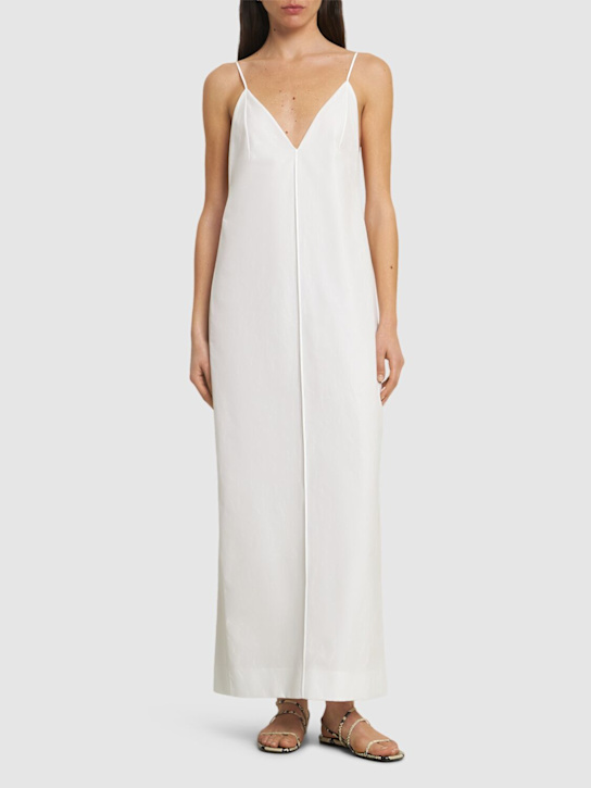 Khaite Tulula silk slip dress