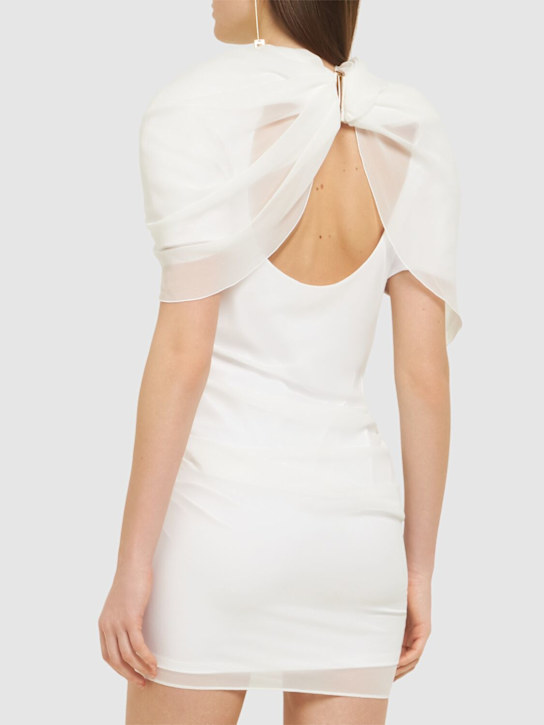 Jacquemus La Robe Castagna draped satin dress