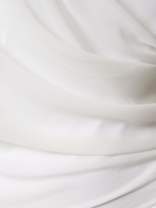 Jacquemus La Robe Castagna draped satin dress