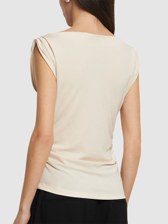 Aya Muse Draped viscose jersey top