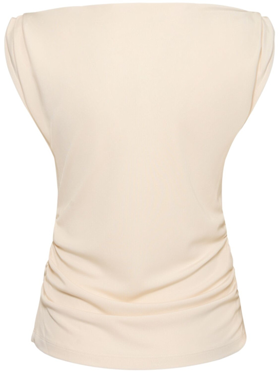 Aya Muse Draped viscose jersey top