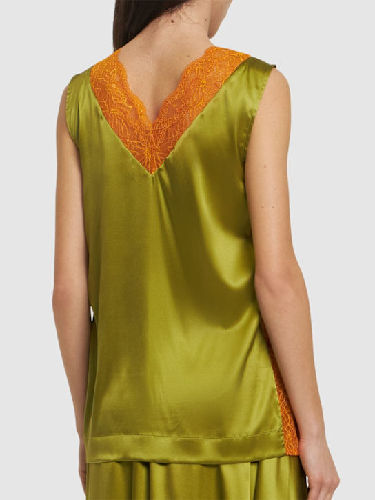 Dries Van Noten Shake stretch silk satin top 3 Dries Van Noten Shake stretch silk satin top