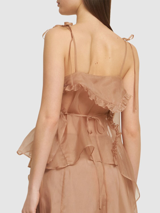 Cecilie Bahnsen Alessandra silk organza top