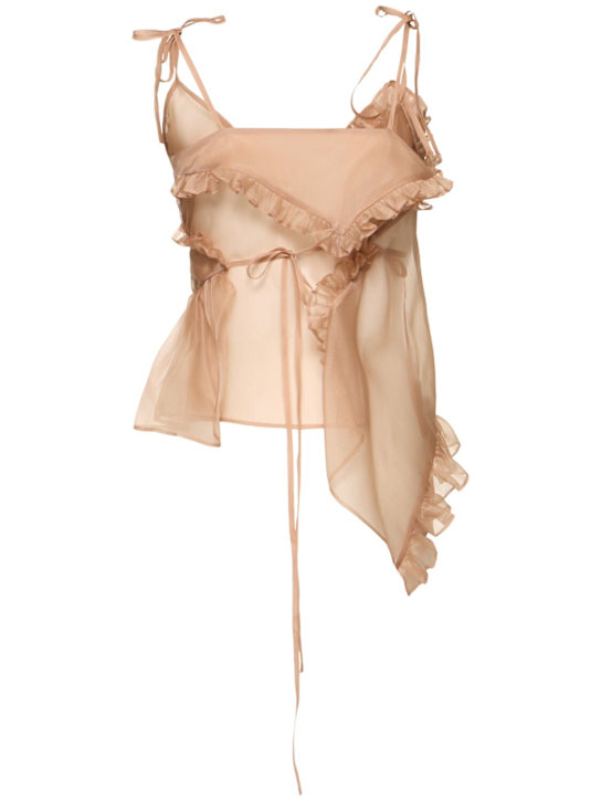 Cecilie Bahnsen Alessandra silk organza top