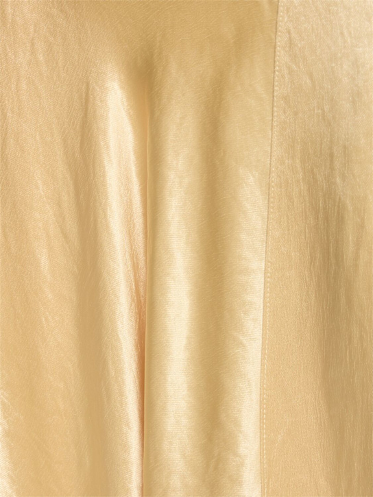 Abadia Yara satin long scarf dress