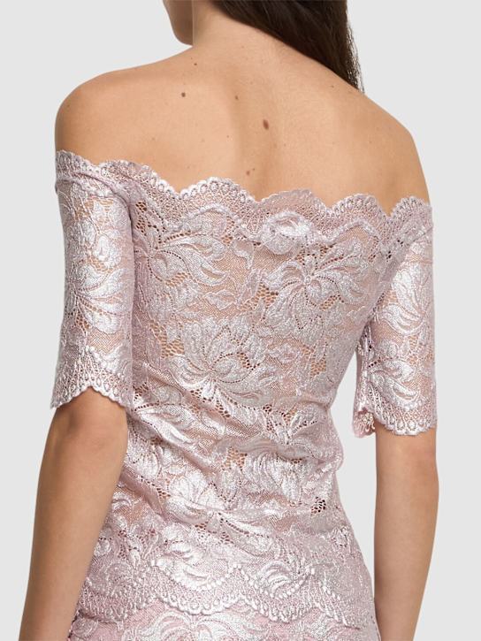 Rabanne Metallic lace off-the-shoulder top 3 Rabanne Metallic lace off-the-shoulder top