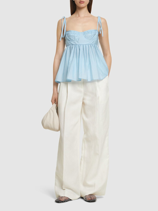 Cecilie Bahnsen Alora shiki light taffeta top
