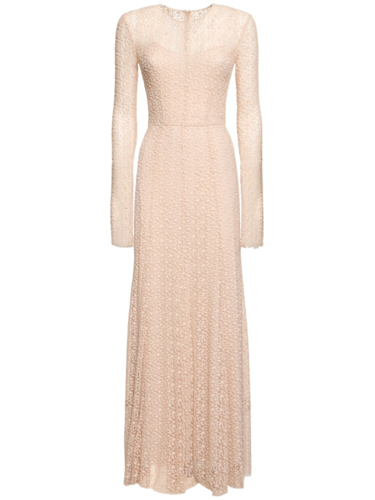 Philosophy Di Lorenzo Serafini Draped cotton blend lace long dress