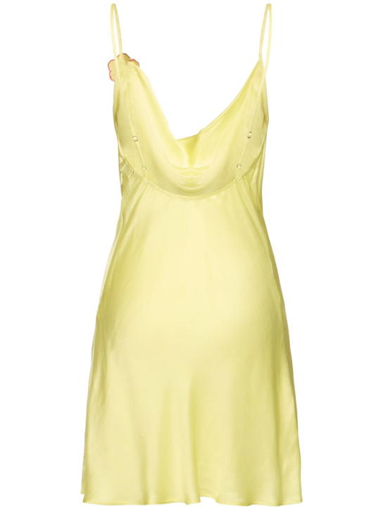 Leslie Amon Galli embroidered satin mini dress 4 Leslie Amon Galli embroidered satin mini dress