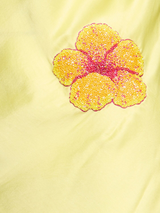 Leslie Amon Galli embroidered satin mini dress 5 Leslie Amon Galli embroidered satin mini dress