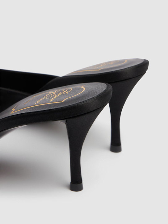 Roger Vivier 65mm Flower Strass satin mules 5 Roger Vivier 65mm Flower Strass satin mules