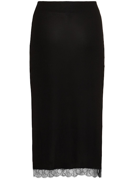 The Row Indira silk blend midi skirt
