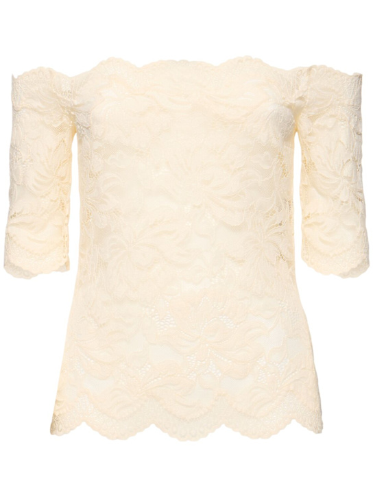 Rabanne Off-the-shoulder lace top