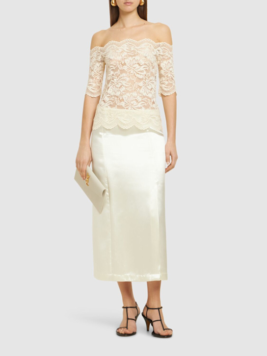 Rabanne Off-the-shoulder lace top