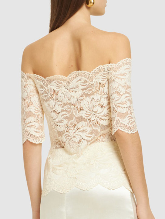 Rabanne Off-the-shoulder lace top 3 Rabanne Off-the-shoulder lace top