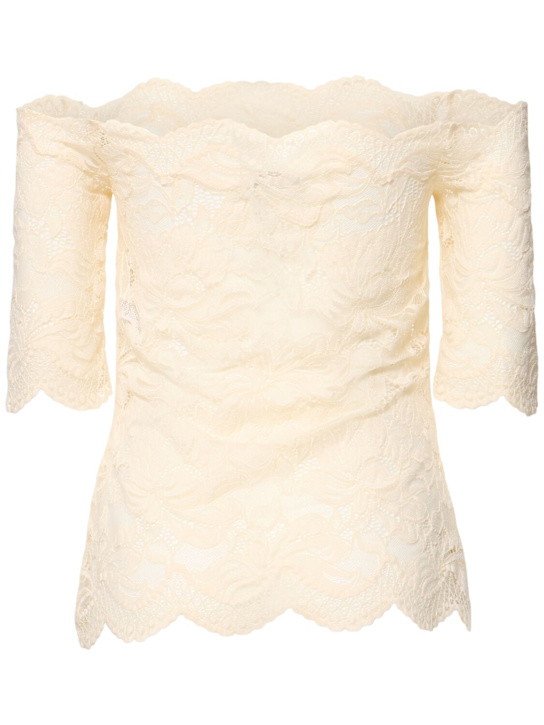 Rabanne Off-the-shoulder lace top 4 Rabanne Off-the-shoulder lace top