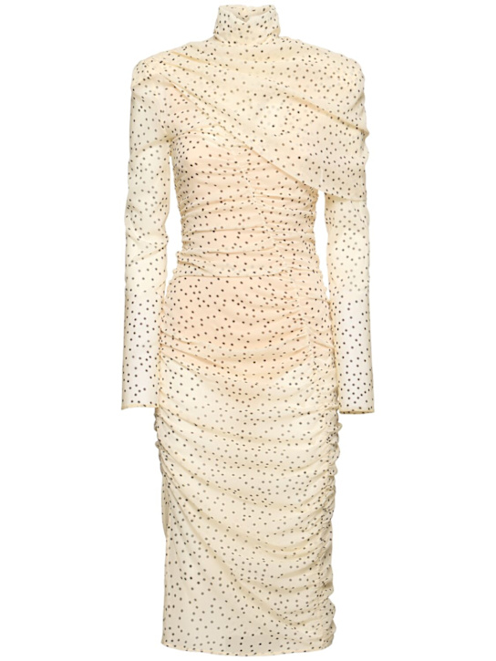 Magda Butrym Draped stretch silk midi dress