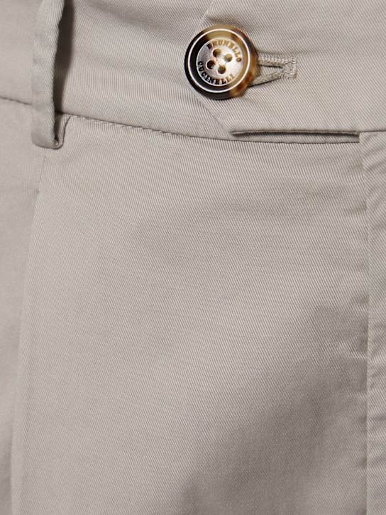 Brunello Cucinelli Dyed stretch cotton gabardine pants 5 Brunello Cucinelli Dyed stretch cotton gabardine pants