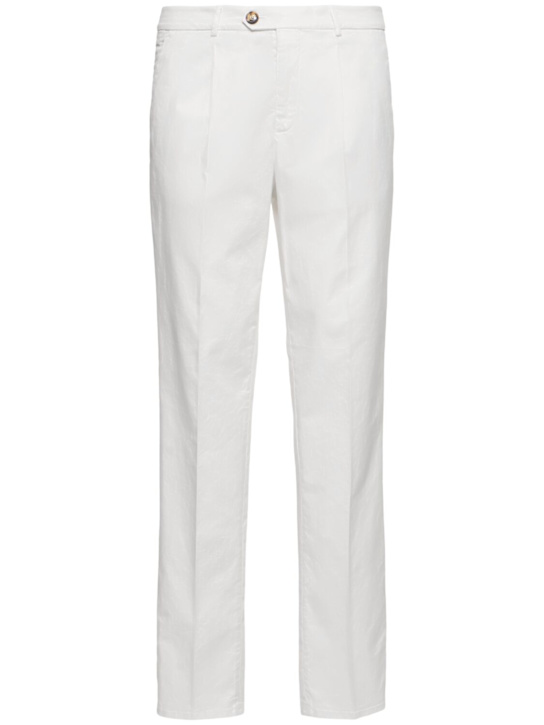 Brunello Cucinelli Dyed stretch cotton gabardine pants 6 Brunello Cucinelli Dyed stretch cotton gabardine pants
